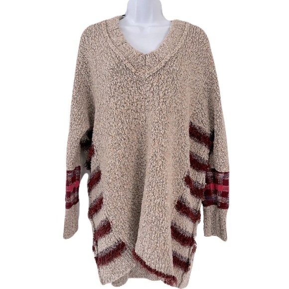 Free People/ Popcorn Knit/ Tunic sweater/ Jumper/ Oversized/ Size US XS - Picture 3 of 12